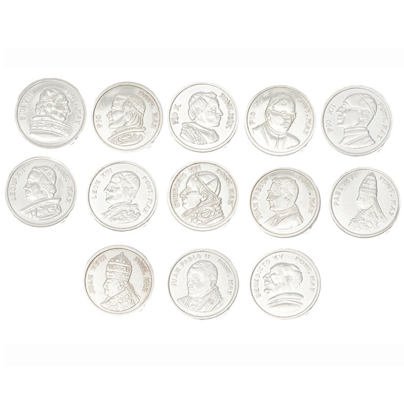 ARRAS PAPAS PLATA DE LEY. DIAMETRO 21MM