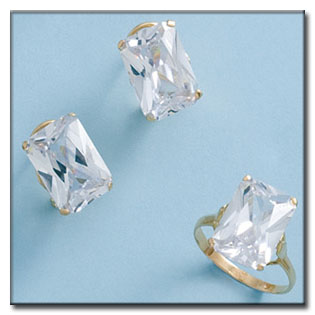 PENDIENTES EN ORO DE 18KL CIRCONITAS