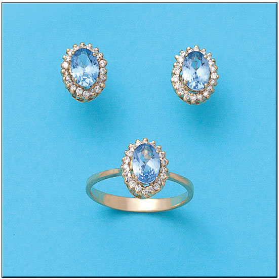 PENDIENTES EN ORO DE 18KL CIRCONITAS