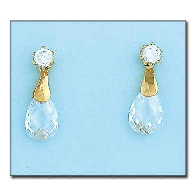 PENDIENTES ORO 18KL CIRCONITAS 