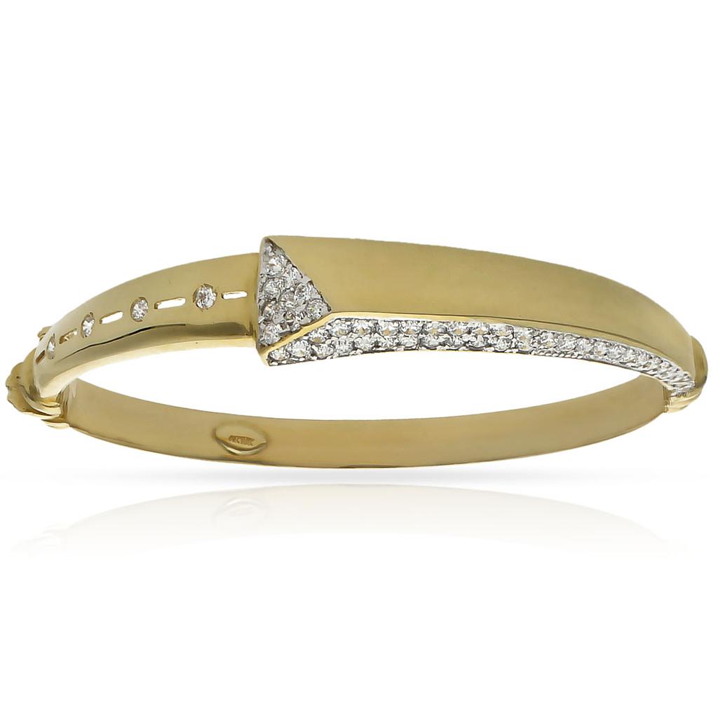 BRAZALETE BICOLOR ORO 18KL CIRCONITAS