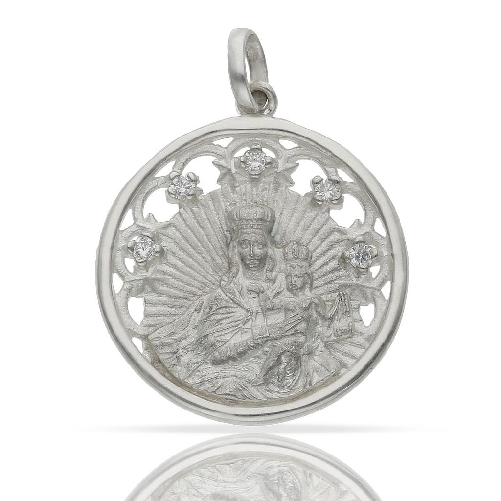 MEDALLA PLATA 925MM V. DEL CARMEN - 25MM
