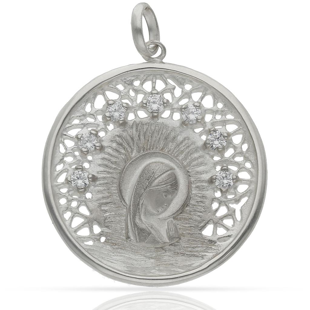 MEDALLA PLATA 925MM VIRGEN NIÑA - 30MM